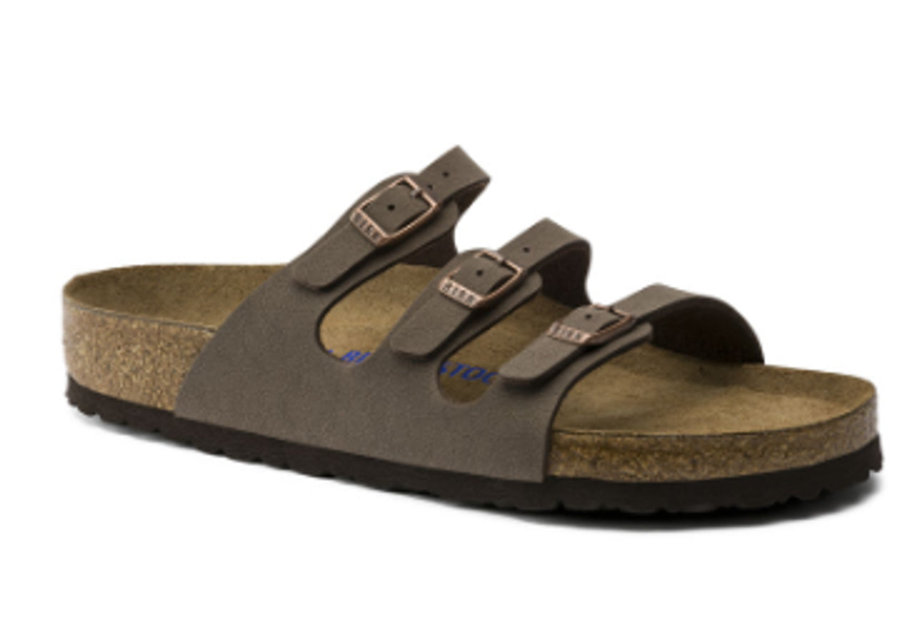 BIRKENSTOCK FLORIDA SOFT FOOTBED MOCHA BIRKIBUC