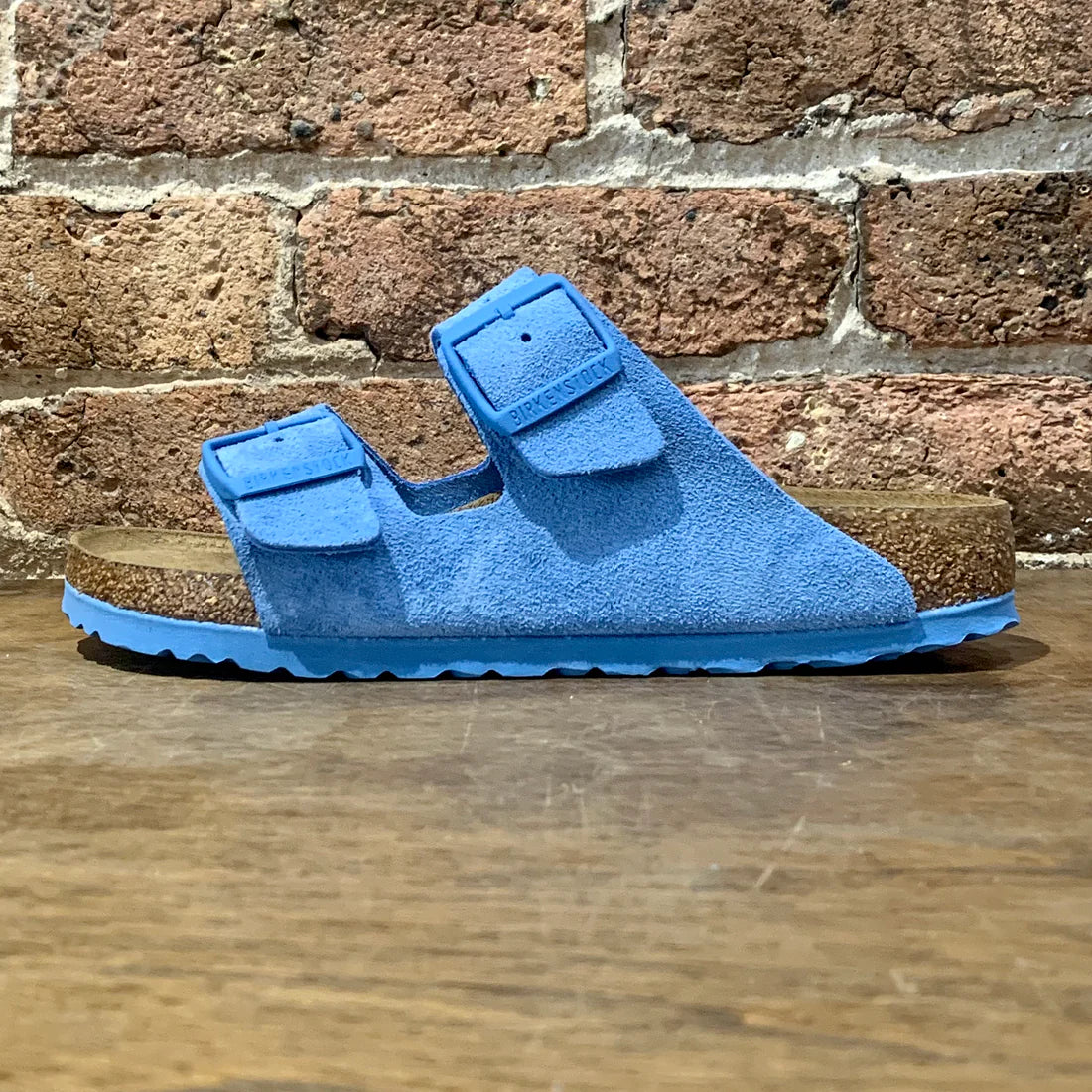 BIRKENSTOCK ARIZONA SKY BLUE BIG BUCKLE REGULAR