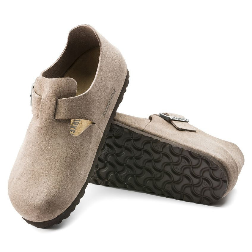 Birkenstock London BS Closed-Toe Shoe - Oiled/Suede Leather Upper - EVA Sole - Anatomical Footbed - Multiple Colors and Size