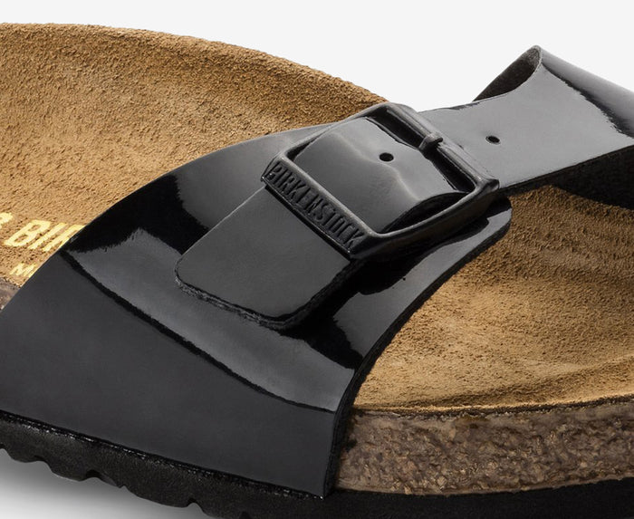 BIRKENSTOCK MADRID MET BLACK BIRKO FLOR NARROW