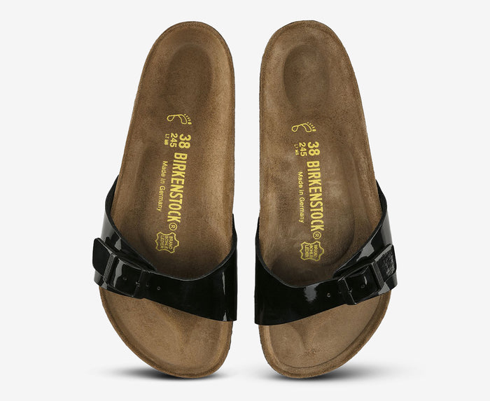 BIRKENSTOCK MADRID MET BLACK BIRKO FLOR NARROW