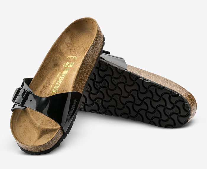 BIRKENSTOCK MADRID MET BLACK BIRKO FLOR NARROW