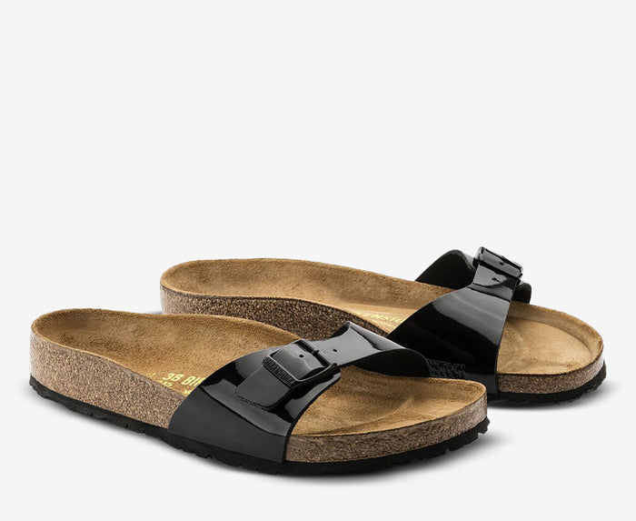 BIRKENSTOCK MADRID MET BLACK BIRKO FLOR NARROW