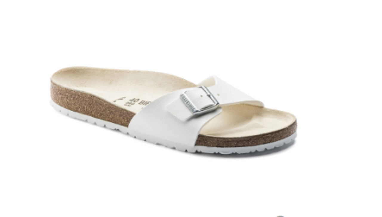 BIRKENSTOCK MADRID WHITE BIRKO FLOR