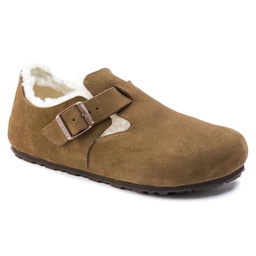 Birkenstock London BS Closed-Toe Shoe - Oiled/Suede Leather Upper - EVA Sole - Anatomical Footbed - Multiple Colors and Size