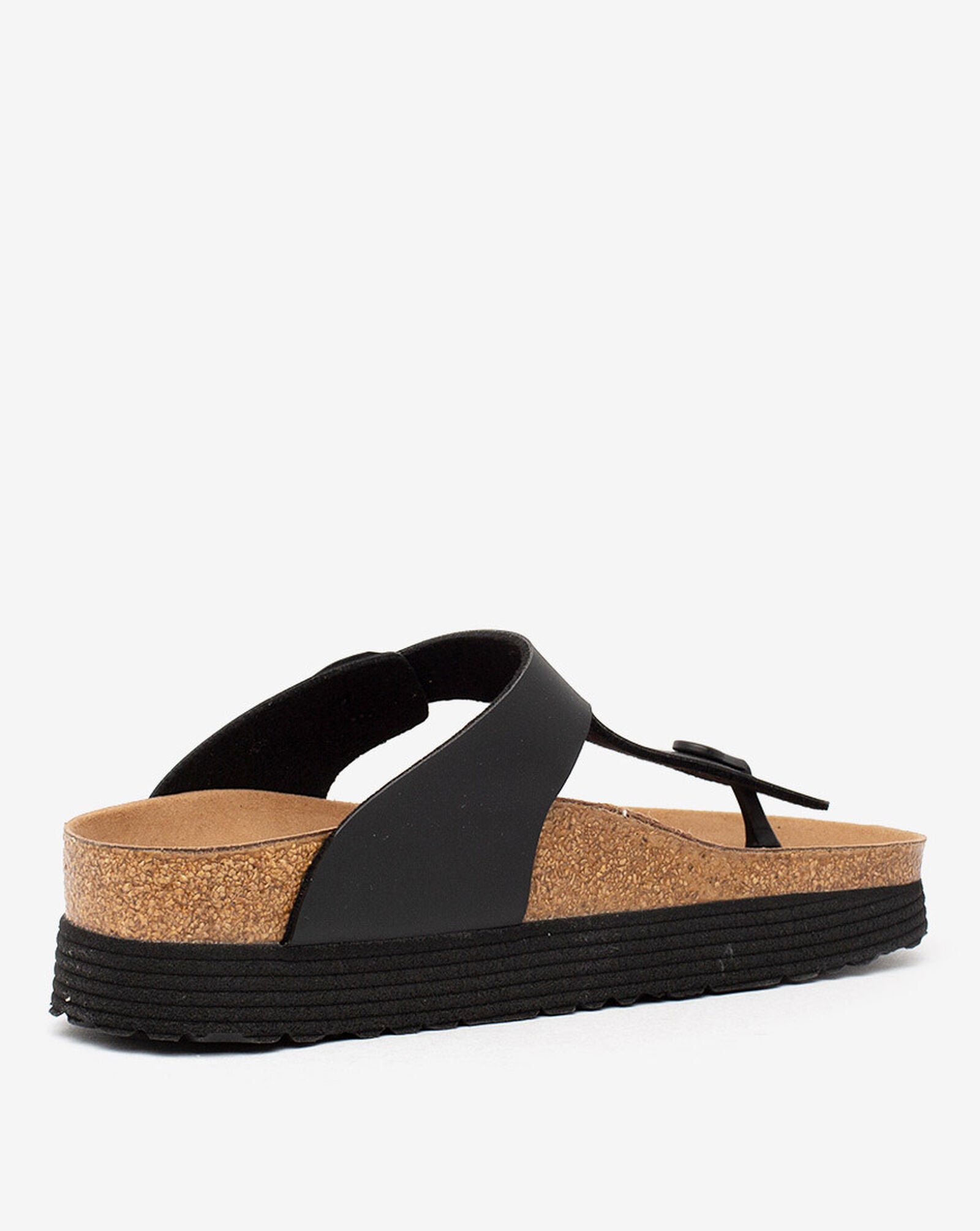 BIRKENSTOCK GIZEH PLATFORM VEGAN BLACK BIRKI FLOR REGULAR