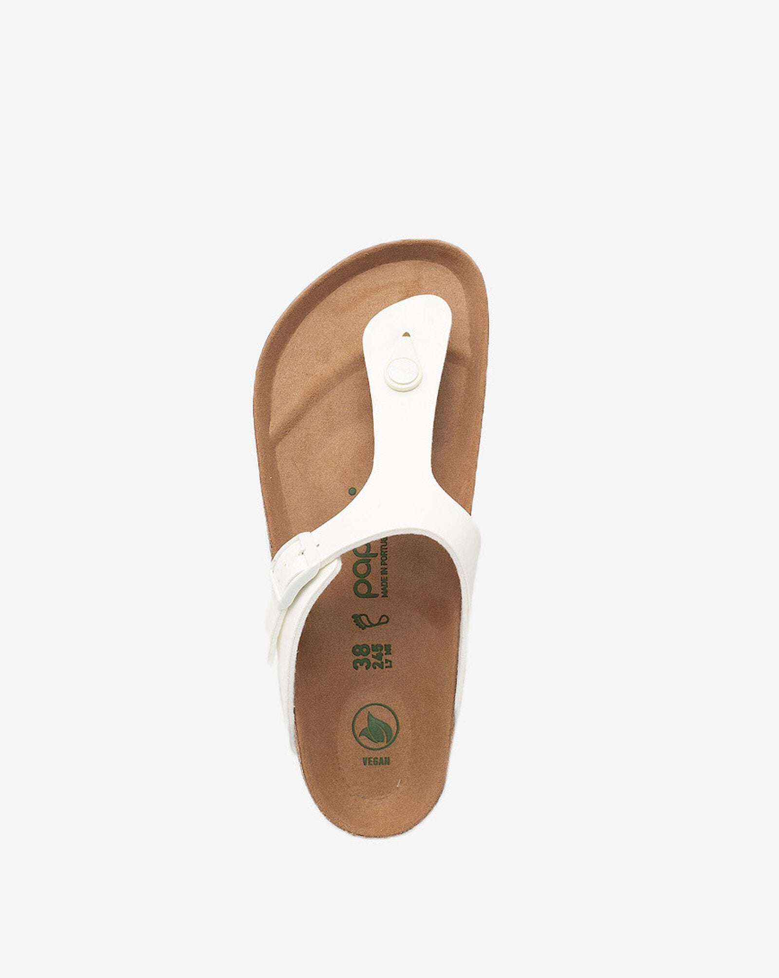 BIRKENSTOCK GIZEH PLATFORM VEGAN WHITE BIRKI FLOR REGULAR