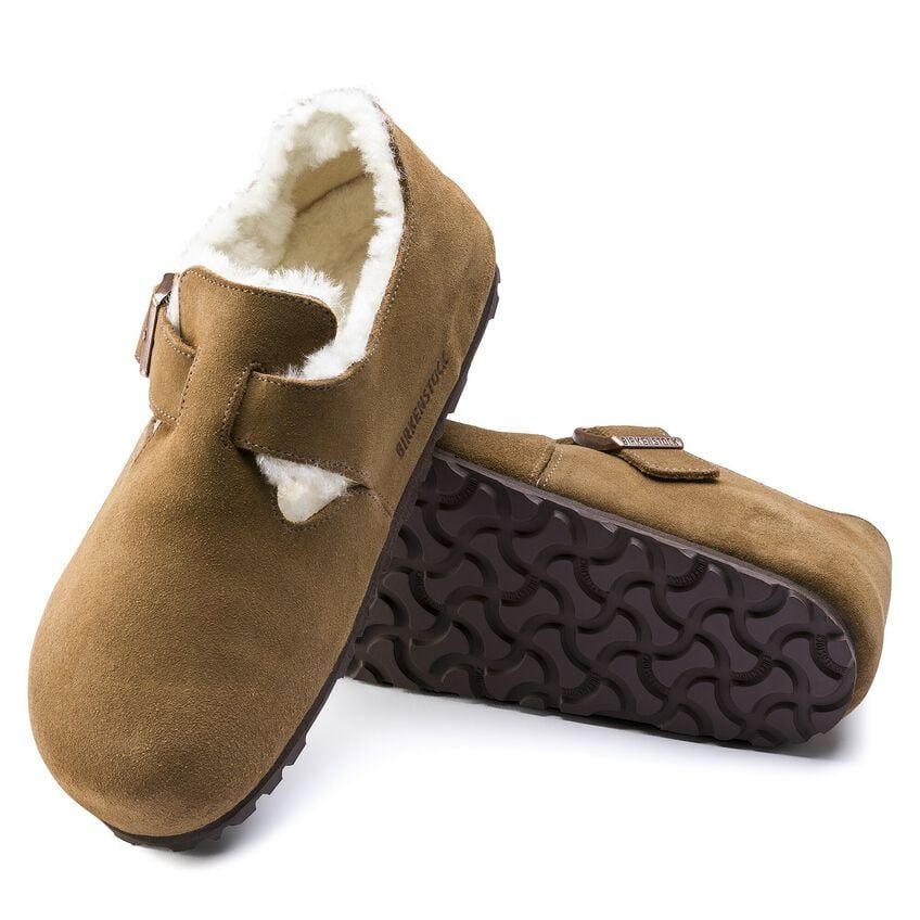 Birkenstock London BS Closed-Toe Shoe - Oiled/Suede Leather Upper - EVA Sole - Anatomical Footbed - Multiple Colors and Size