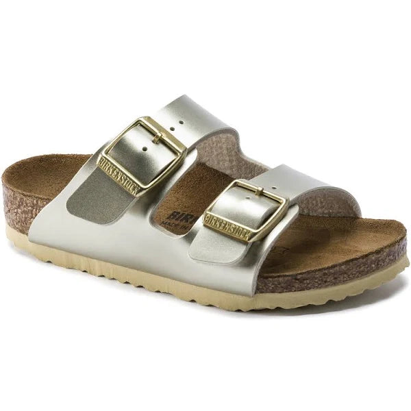 BIRKENSTOCK ARIZONA KID ELECTRIC GOLD BIRKO FLOR NARROW