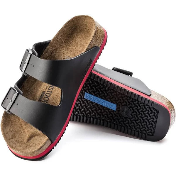 BIRKENSTOCK ARIZONA SUPER GRIP BLACK BIRKO FLOR