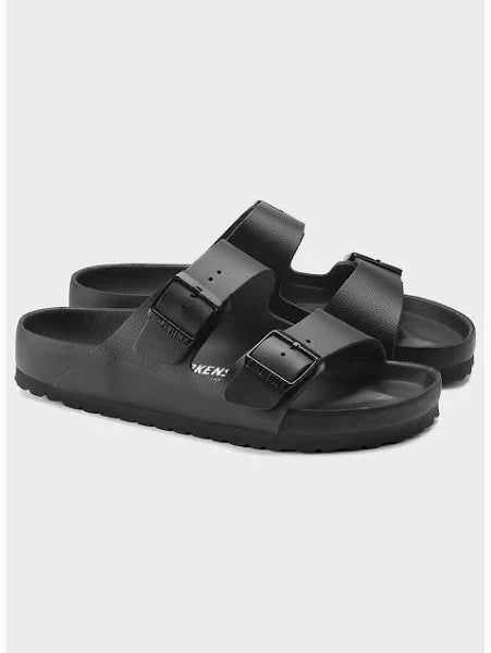 BIRKENSTOCK GIZEH PLATFORM EXQUISITE BLACK LEATHER REGULAR