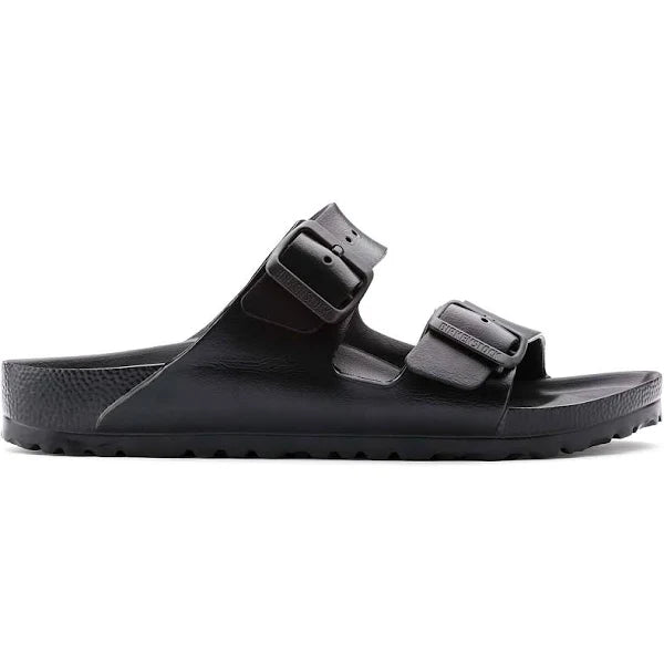 BIRKENSTOCK ARIZONA PLATFORM EXQUISITE BLACK LEATHER NARROW