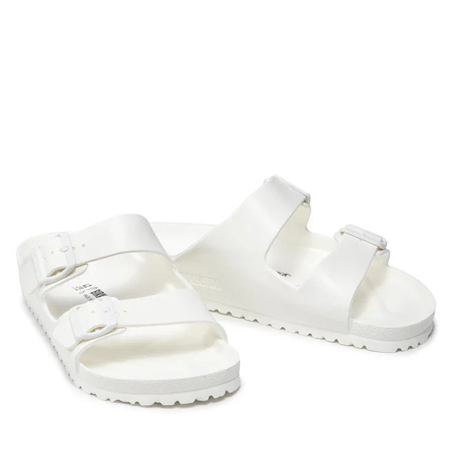 BIRKENSTOCK ARIZONA SOFT FOOTBED ANTIQUE WHITE SUEDE REGULAR