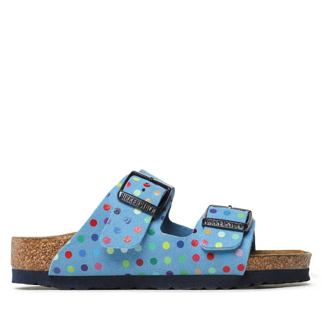 BIRKENSTOCK ARIZONA SOFT FOOTBED SKY BLUE SUEDE NARROW