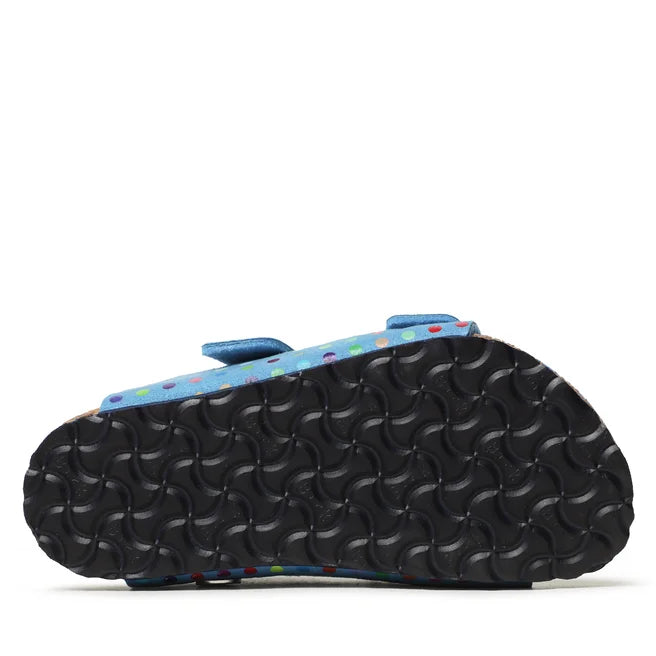 BIRKENSTOCK ARIZONA VEGAN SKY BLUE CANVAS NARROW
