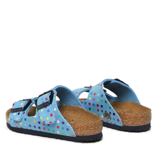 BIRKENSTOCK ARIZONA SOFT FOOTBED SKY BLUE SUEDE NARROW