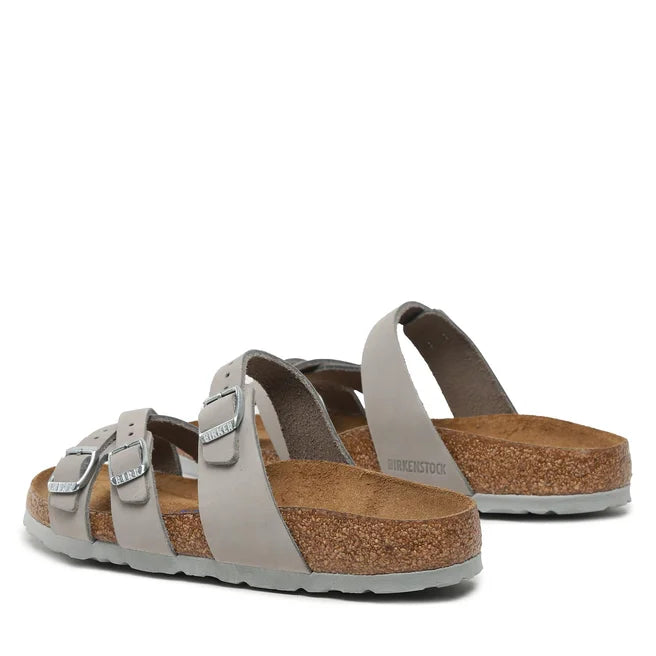 BIRKENSTOCK FRANCA BRAIDED GREEN OLIVE OIL LEATHER REGULAR
