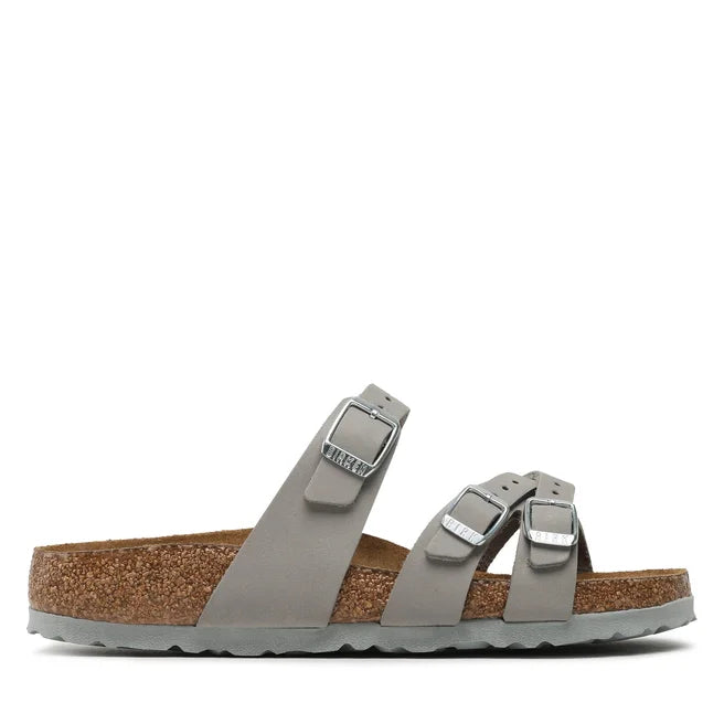 BIRKENSTOCK FRANCA PYTHON BROWN MICROFIBER REGULAR