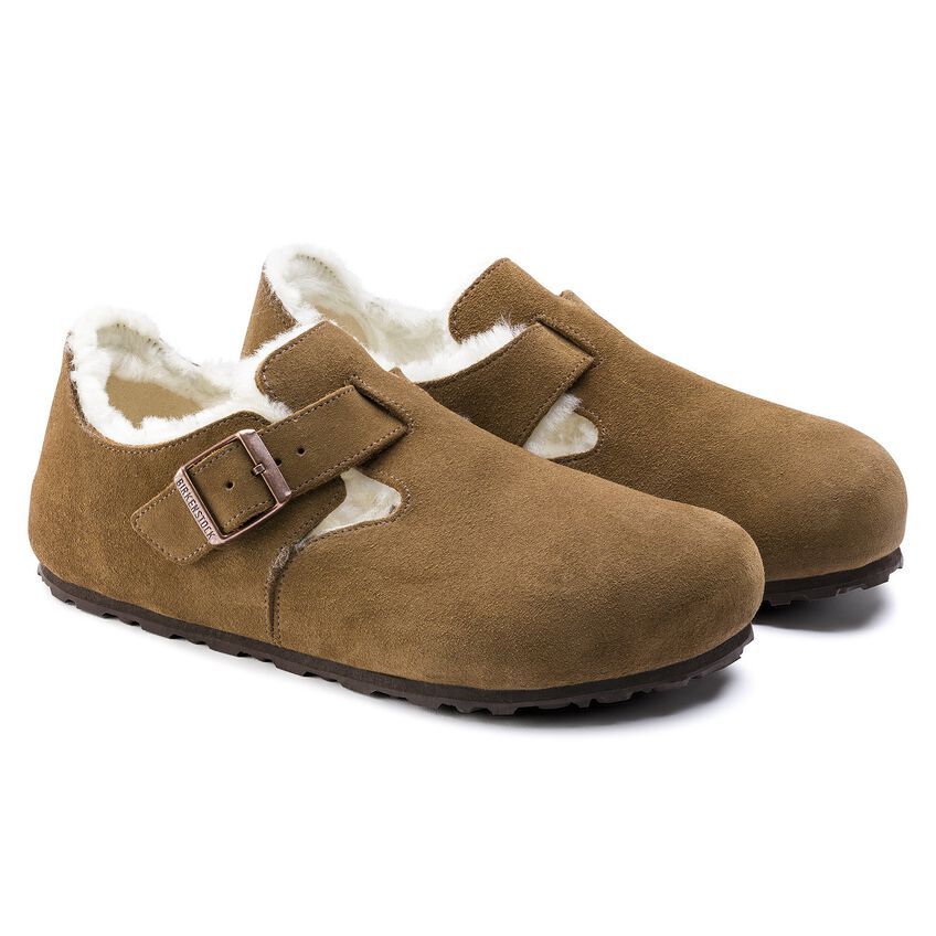 Birkenstock London BS Closed-Toe Shoe - Oiled/Suede Leather Upper - EVA Sole - Anatomical Footbed - Multiple Colors and Size