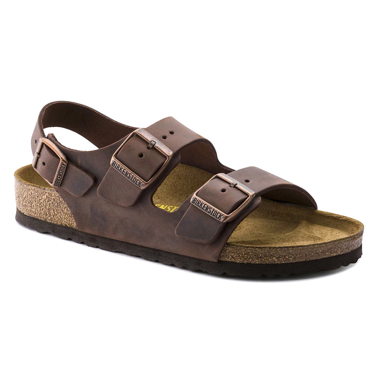 BIRKENSTOCK UNISEX MILANO HABANA LEATHER